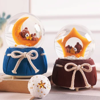 Creative Snowflake Star Bear Crystal Ball Music Box Ornaments Retro Water Polo Glass Ball Music Box Crystal Craft Christmas Gift
Creative Snowflake Star Bear Crystal Ball Music Box Ornaments Retro Water Polo Glass Ball Music Box Crystal Craft Christmas Gift