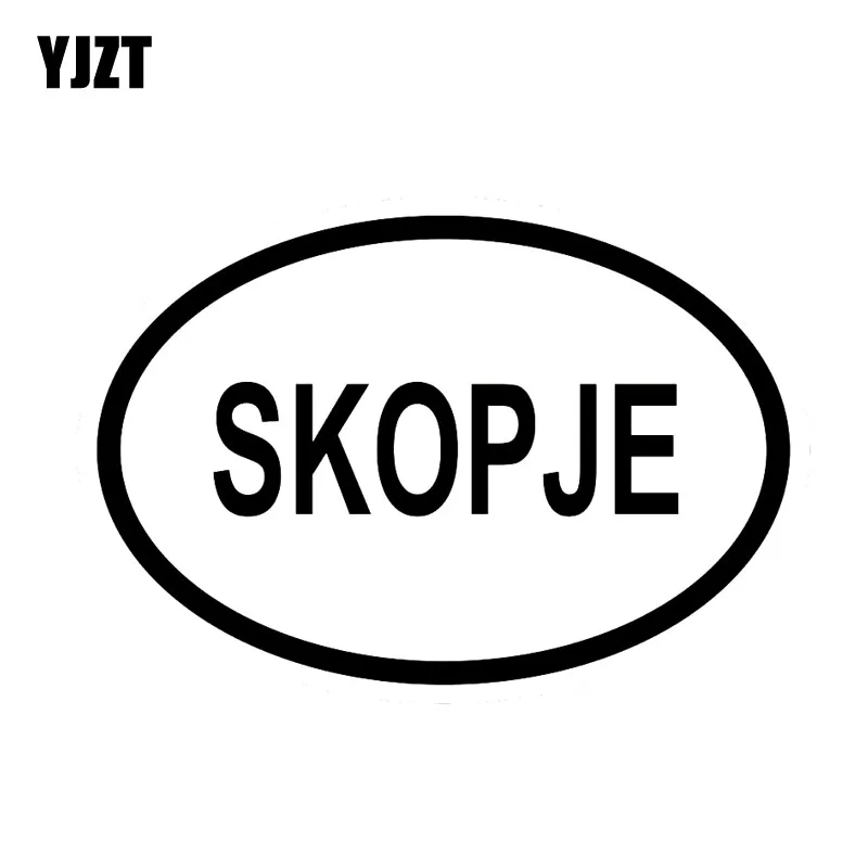 YJZT 13.9CM*9.4CM SKOPJE CITY COUNTRY CODE OVAL VINYL DECAL CAR STICKER Black Silver C10-01335
YJZT 13.9CM*9.4CM SKOPJE CITY COUNTRY CODE OVAL VINYL DECAL CAR STICKER Black Silver C10-01335