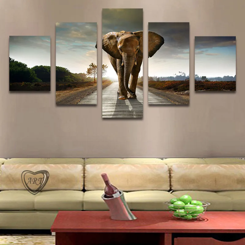 5 Pcs/Set Elephant Painting Canvas Wall Art Picture Home Decoration Living Room Canvas Print Modern Painting-Large Canvas
5 Pcs/Set Elephant Painting Canvas Wall Art Picture Home Decoration Living Room Canvas Print Modern Painting-Large Canvas