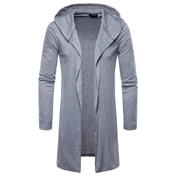 2018 Autumn Long Coats Hooded Men casual Trench Thin Style Male Fashion Outwear Long sleeve Coat
2018 Autumn Long Coats Hooded Men casual Trench Thin Style Male Fashion Outwear Long sleeve Coat
