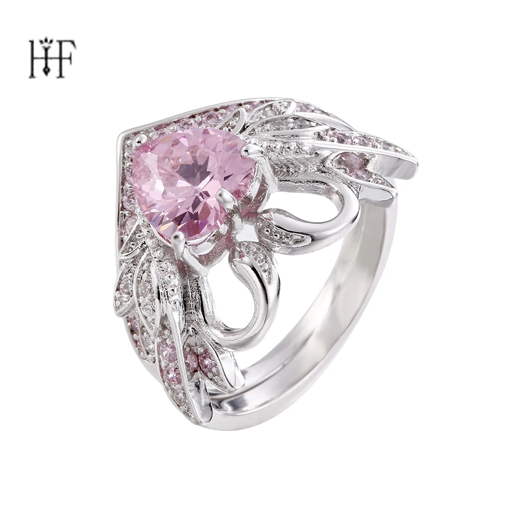 1 Set Swan Ring Pink Silver Color Cubic Zirconia Crystal bague femme Heart wedding rings anillos mujer For Women jewellery joyas
1 Set Swan Ring Pink Silver Color Cubic Zirconia Crystal bague femme Heart wedding rings anillos mujer For Women jewellery joyas