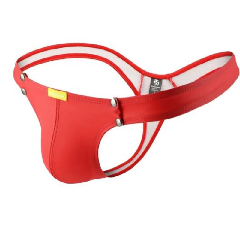 Mens Elastic PU Leather Removal Rivet Thongs Lingerie Underwear Sexy G-Strings Gay Man Erotic Nightclub Performance Clothing
Mens Elastic PU Leather Removal Rivet Thongs Lingerie Underwear Sexy G-Strings Gay Man Erotic Nightclub Performance Clothing