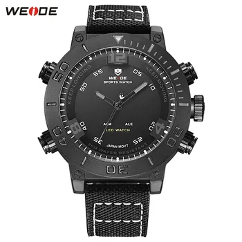 2018 Top Fashion Brand WEIDE Men Nylon Strap Black Watch Men's Digital Quartz Analog LED Man Sports Military Wristwatch Relogios
2018 Top Fashion Brand WEIDE Men Nylon Strap Black Watch Men's Digital Quartz Analog LED Man Sports Military Wristwatch Relogios