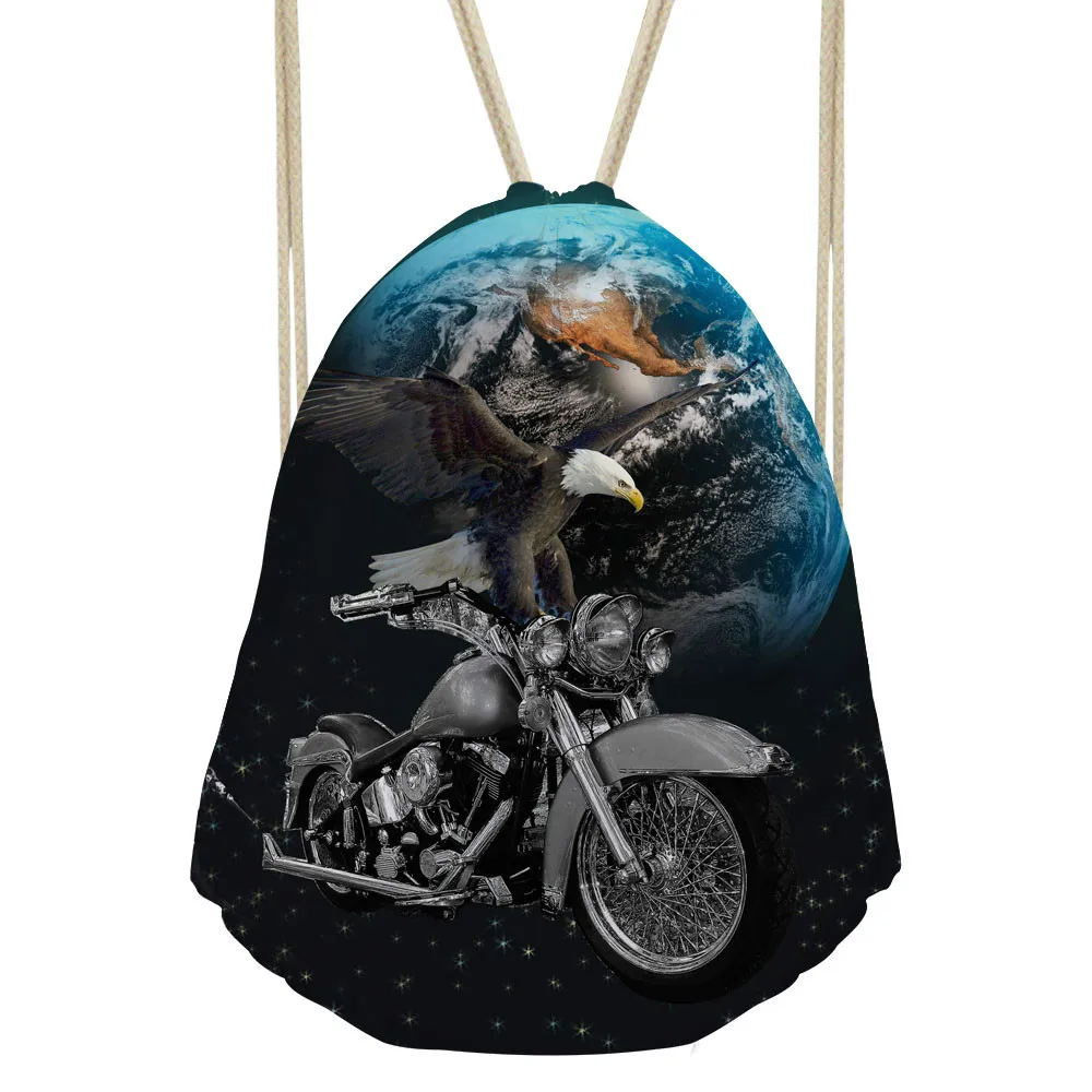 ThiKin Eagle Motor Pattern Drawstring Bag Polyester Teenagers Backpack Portable Package Travel Storage Bags bolsos mujer
ThiKin Eagle Motor Pattern Drawstring Bag Polyester Teenagers Backpack Portable Package Travel Storage Bags bolsos mujer