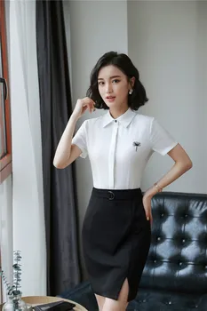 Formal OL Styles 2 Piece With Tops And Skirt Office Ladies Work Wear 2018 Summer Outfits Blouses & Shirts Skirt Sets Plus Size
Formal OL Styles 2 Piece With Tops And Skirt Office Ladies Work Wear 2018 Summer Outfits Blouses & Shirts Skirt Sets Plus Size