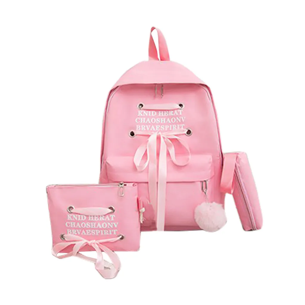 Backpack Women Large Capacity Fashion Simple School Backpack Girl Alphabet Student Backpack Casual Travel 3 Piece Set K719
Backpack Women Large Capacity Fashion Simple School Backpack Girl Alphabet Student Backpack Casual Travel 3 Piece Set K719