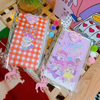 Climemo Cute Handbook Red Plaid Transparent Bullet Journal Caring Girl's Heart School Notebook Cartoon Diary Book
Climemo Cute Handbook Red Plaid Transparent Bullet Journal Caring Girl's Heart School Notebook Cartoon Diary Book