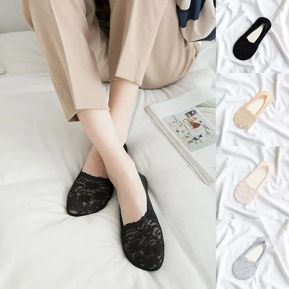 Summer Thin Socks Women Boat Socks Cotton Blend Lace Antiskid Invisible Low Cut Socks Toe Ankle Socks
Summer Thin Socks Women Boat Socks Cotton Blend Lace Antiskid Invisible Low Cut Socks Toe Ankle Socks