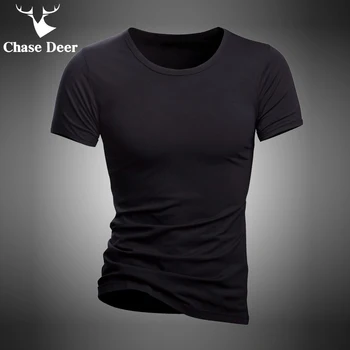 2017 Summer T Shirt Solid Cotton High Quality Slim Casual New Chase Deer White And Black Tracksuit Underwear T-Shirt Men
2017 Summer T Shirt Solid Cotton High Quality Slim Casual New Chase Deer White And Black Tracksuit Underwear T-Shirt Men
