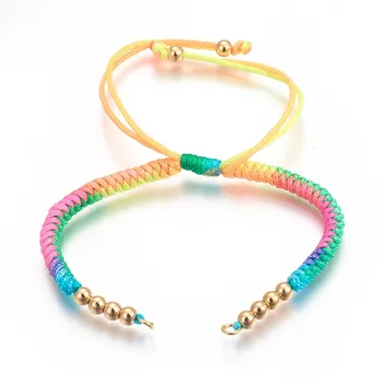 PandaHall Nylon Cord Braided Bead Jewelry DIY Bracelets Weave Makings with Brass Beads Long-Lasting Plated Real-Gold Colorful
PandaHall Nylon Cord Braided Bead Jewelry DIY Bracelets Weave Makings with Brass Beads Long-Lasting Plated Real-Gold Colorful