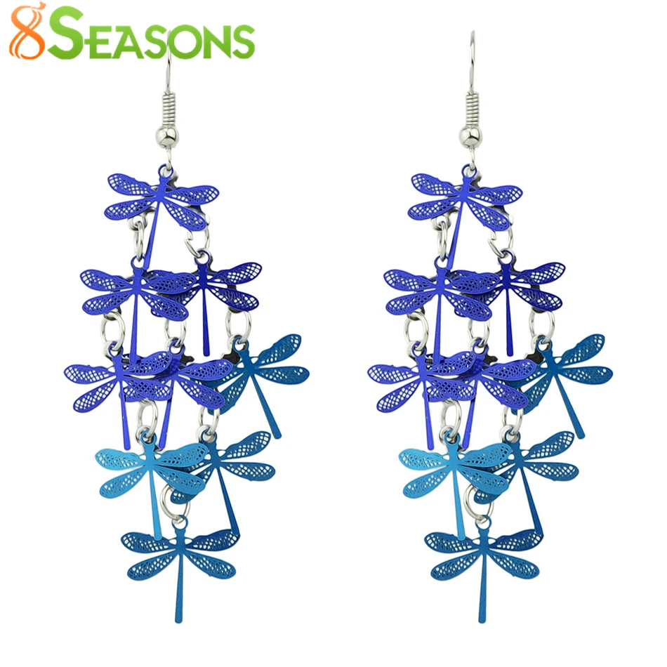 8SEASONS New Fashion Earrings Ear Wire Hooks Colorful Dragonfly Animal Women Jewelry Drop Earrings 7.4cm x3.2cm, 1 Pair
8SEASONS New Fashion Earrings Ear Wire Hooks Colorful Dragonfly Animal Women Jewelry Drop Earrings 7.4cm x3.2cm, 1 Pair