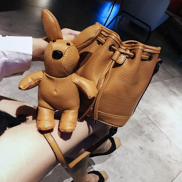 Women bag Bucket Bag Women PU Leather Shoulder Bags Brand Designer cute bear small Ladies Crossbody messenger Bags N-3960
Women bag Bucket Bag Women PU Leather Shoulder Bags Brand Designer cute bear small Ladies Crossbody messenger Bags N-3960