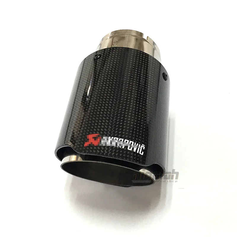 3 OUTPUT sizes Car-styling Akrapovic Car Bright Glossy Carbon Fiber Exhaust End Pipes Single Muffler Tips
3 OUTPUT sizes Car-styling Akrapovic Car Bright Glossy Carbon Fiber Exhaust End Pipes Single Muffler Tips