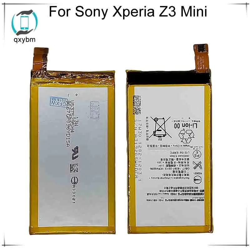 LIS1561ERPC Battery For Sony Xperia Z3 mini Compact Z3c M55W z3mini D5803 D5833 SO-02G / C4 E5333 E5363 E5306 E5303 2600mAh 3.8V
LIS1561ERPC Battery For Sony Xperia Z3 mini Compact Z3c M55W z3mini D5803 D5833 SO-02G / C4 E5333 E5363 E5306 E5303 2600mAh 3.8V