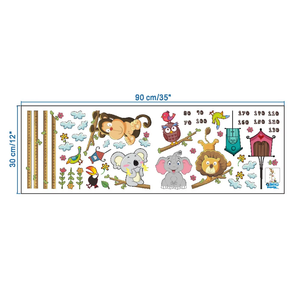 Cartoon Animals Wall Sticker Height Measure Ruler Home Decoration Decals for Kids Room Nursery 88 For Drop Shipping
Cartoon Animals Wall Sticker Height Measure Ruler Home Decoration Decals for Kids Room Nursery 88 For Drop Shipping
