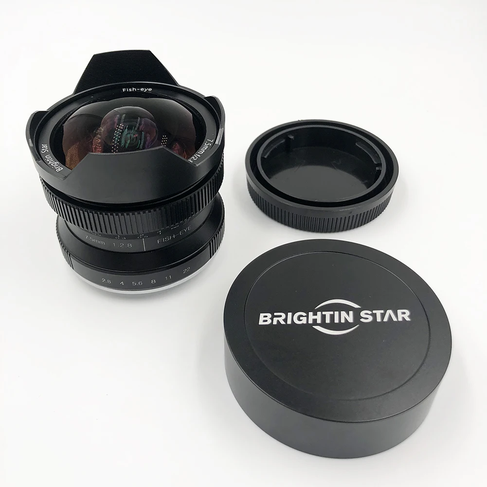 Brightin Star 7.5mm F2.8 ii 180 Degree super Wide Angle Fisheye Lens Manual Focus Mirrorless Camera Lens for Canon APS-C camera
Brightin Star 7.5mm F2.8 ii 180 Degree super Wide Angle Fisheye Lens Manual Focus Mirrorless Camera Lens for Canon APS-C camera