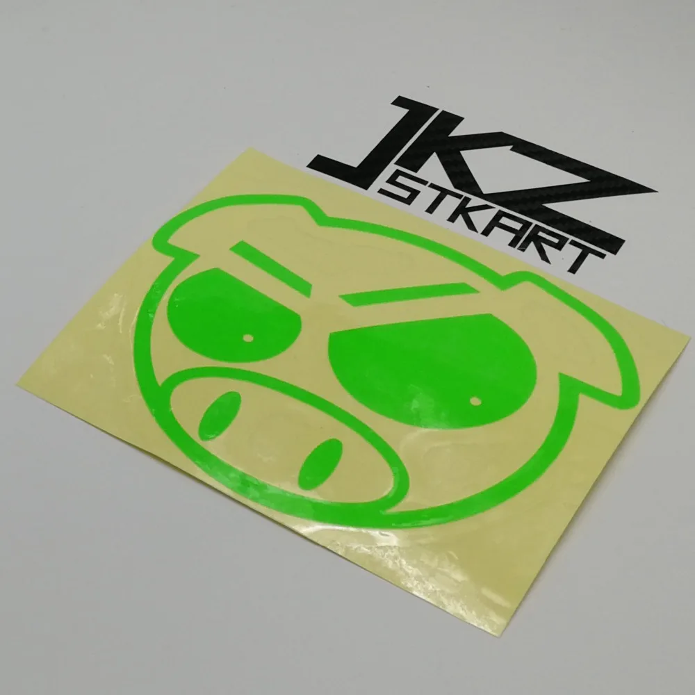 

JKZ STKART Vinyl Die Cut Car Stickers Decals JDM Pig 12 x 10 cm For Motor Bike Laptop Helmet Decorated Stickers