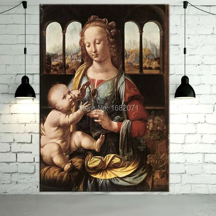 Superb Skills Reproduction Da Vinci The Madonna of the Carnation Oil Painting Hand-painted High Quality Da Vinci Canvas Painting
Superb Skills Reproduction Da Vinci The Madonna of the Carnation Oil Painting Hand-painted High Quality Da Vinci Canvas Painting