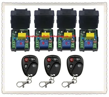 New AC220V 1CH Radio Controller RF Wireless Relay Remote Control Switch 315 MHZ 433 MHZ 3 Transmitter +4 Receiver --JRL220V-89
New AC220V 1CH Radio Controller RF Wireless Relay Remote Control Switch 315 MHZ 433 MHZ 3 Transmitter +4 Receiver --JRL220V-89