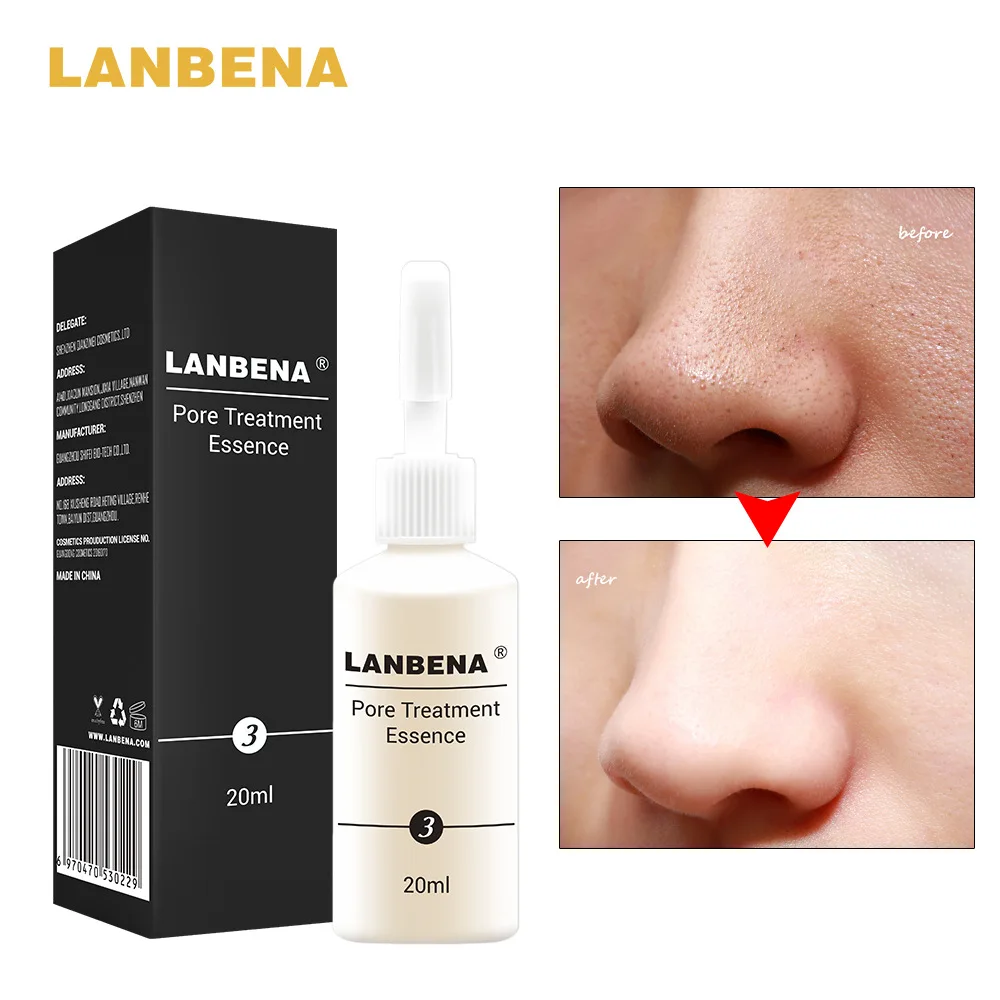 LANBENA Shrink Pores Treatment Essence Nose Blackhead Remover Acne Treatment Firming Face Serum Moisturizing Whitening Skin Care
LANBENA Shrink Pores Treatment Essence Nose Blackhead Remover Acne Treatment Firming Face Serum Moisturizing Whitening Skin Care
