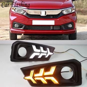 Car flashing 12V Car DRL Lamp LED Daytime Running Light Daylight For Honda Amaze 2018 2019 With Turn Yellow Signal Function
Car flashing 12V Car DRL Lamp LED Daytime Running Light Daylight For Honda Amaze 2018 2019 With Turn Yellow Signal Function