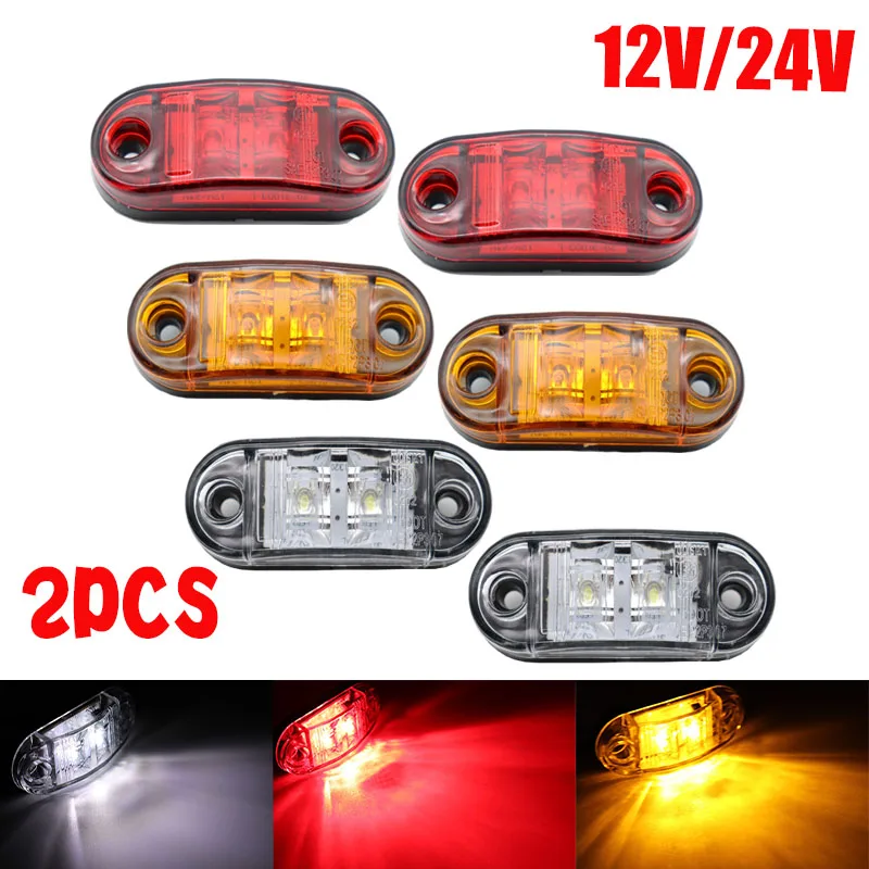 2pcs 12v 24v Led Side Marker Lights for Trailer Trucks Caravan Side Clearance Marker Light Lamp Led Lorry Amber Red White 10-30V
2pcs 12v 24v Led Side Marker Lights for Trailer Trucks Caravan Side Clearance Marker Light Lamp Led Lorry Amber Red White 10-30V