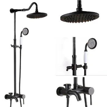 Black Oil Rubbed Brass Single Handle Bathroom Rainfall Rain Shower Head Faucet Set Bath tub Mixer Tap Wall Mounted mrs625
Black Oil Rubbed Brass Single Handle Bathroom Rainfall Rain Shower Head Faucet Set Bath tub Mixer Tap Wall Mounted mrs625