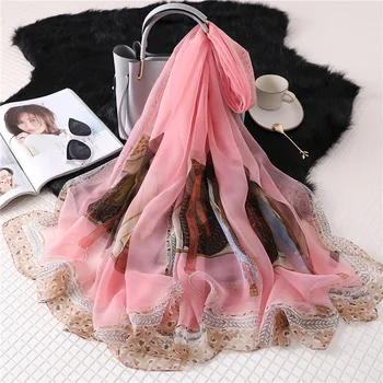 Long Silk Scarf Women Leopard Design Print Foulard Beach Shawls Wraps Lady Pashmina Sunscreen Pareo Saeong Scarves
Long Silk Scarf Women Leopard Design Print Foulard Beach Shawls Wraps Lady Pashmina Sunscreen Pareo Saeong Scarves