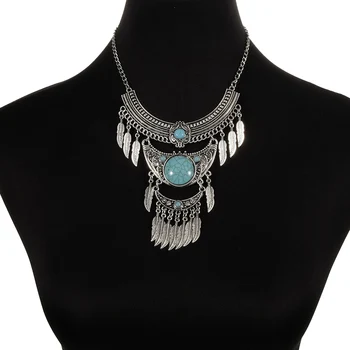BeUrSelf Stone Statement Necklace Multi-Layered Vintage Retro Antique Leaf Long Tassel Ethnic Necklace for Women
BeUrSelf Stone Statement Necklace Multi-Layered Vintage Retro Antique Leaf Long Tassel Ethnic Necklace for Women