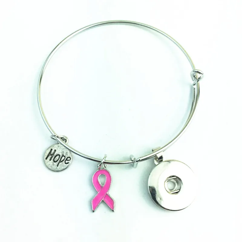 1PCS Breast Cancer Awareness Pink Ribbon 18MM Adjustable Snap Button Bracelet&Bangles
1PCS Breast Cancer Awareness Pink Ribbon 18MM Adjustable Snap Button Bracelet&Bangles