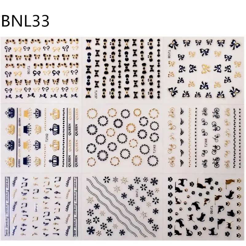 30 Sheets Nails Decals Stickers Gold Self-adhesive Fingernails Decals Decorations 3D Nails Stickers Accessories TJ Nail Supplies
30 Sheets Nails Decals Stickers Gold Self-adhesive Fingernails Decals Decorations 3D Nails Stickers Accessories TJ Nail Supplies