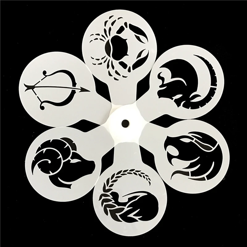 FHEAL 12pcs/set Constellation Coffee Stencils Fancy Coffee Spray Template Cappuccino Latte Barista Art Utensil Cofffee Tool
FHEAL 12pcs/set Constellation Coffee Stencils Fancy Coffee Spray Template Cappuccino Latte Barista Art Utensil Cofffee Tool