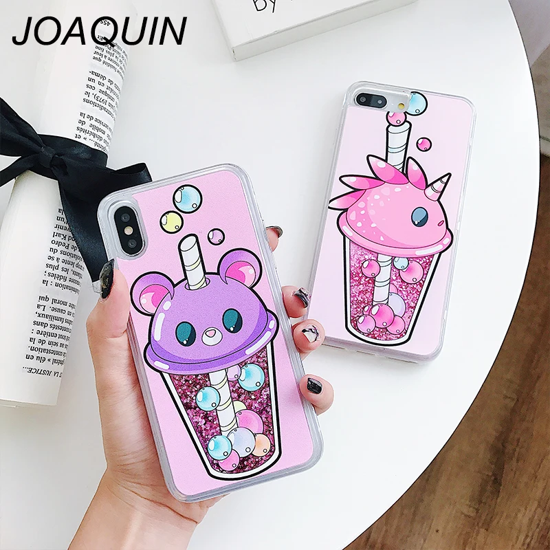 Milk tea bottle quicksand case for iphone 7 8 8plus case silicone TPU Dynamic liquid glitter cover for iphone 6 6s 7 plus fundas
Milk tea bottle quicksand case for iphone 7 8 8plus case silicone TPU Dynamic liquid glitter cover for iphone 6 6s 7 plus fundas