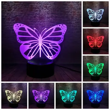 Butterfly Animal Figure 3D Illusion LED Nightlight 7 Colorful Change Light Desk Light-up action & toy figures
Butterfly Animal Figure 3D Illusion LED Nightlight 7 Colorful Change Light Desk Light-up action & toy figures