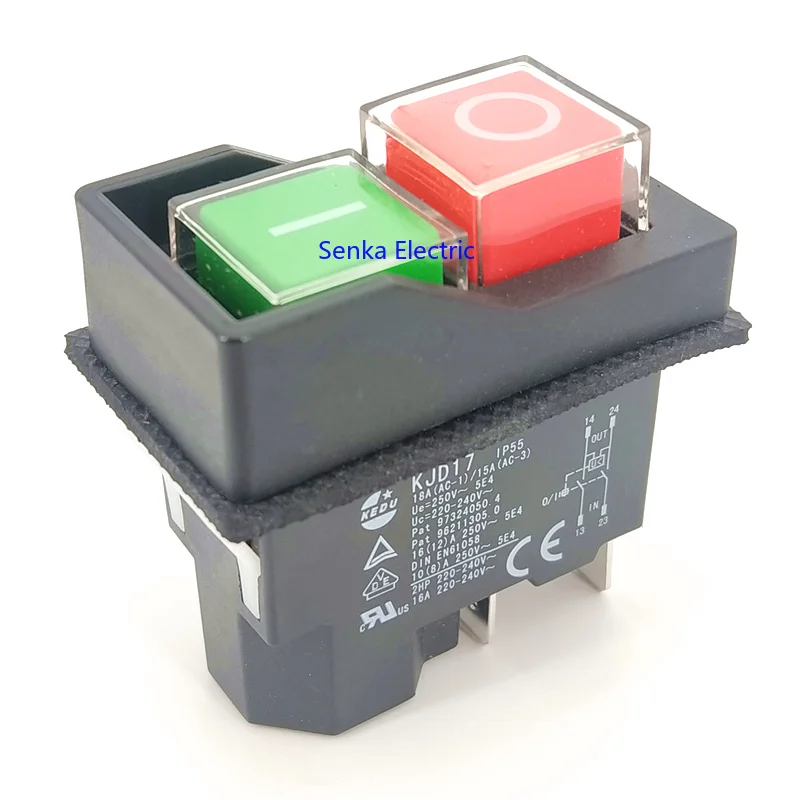 Three Phase AC230V 16A Electromagnetic Switch Machine Power Waterproof Push Button Megnetic Switch
Three Phase AC230V 16A Electromagnetic Switch Machine Power Waterproof Push Button Megnetic Switch