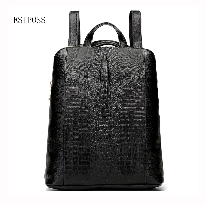 Ladies Genuine Leather Backpack women leather rucksack crocodile pattern cowhide leather knapsack Shoulder Bag travel Rucksack
Ladies Genuine Leather Backpack women leather rucksack crocodile pattern cowhide leather knapsack Shoulder Bag travel Rucksack