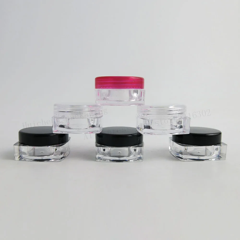 100 x 5g Mini Travel Refillable plastic cosmetic make up cream jar sample display square cream bottle Containers PS material
100 x 5g Mini Travel Refillable plastic cosmetic make up cream jar sample display square cream bottle Containers PS material