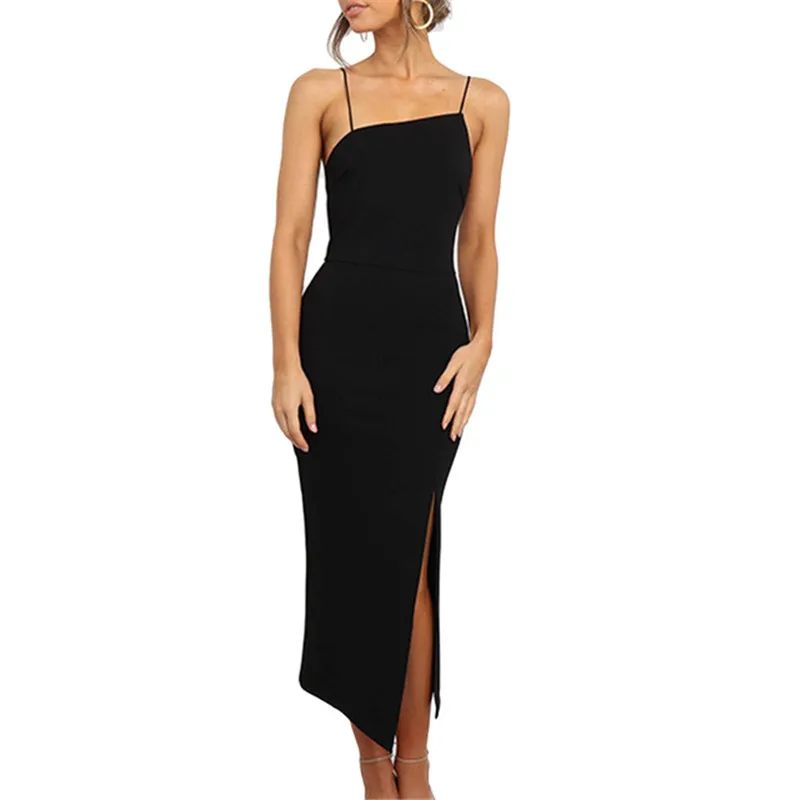 yashangyi Sexy Dress 2019 Summer Bodycon Jumper Strap Dresses Women Elegant Party Split Clubwear Girls White Black Dress Robe
yashangyi Sexy Dress 2019 Summer Bodycon Jumper Strap Dresses Women Elegant Party Split Clubwear Girls White Black Dress Robe