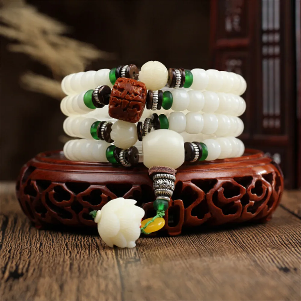 New Design Natural White Bodhi Root 108 Strand Bracelet or Yoga Prayer Necklace Carved Lotus Rudraksha 108 Beads Mala Dropship
New Design Natural White Bodhi Root 108 Strand Bracelet or Yoga Prayer Necklace Carved Lotus Rudraksha 108 Beads Mala Dropship