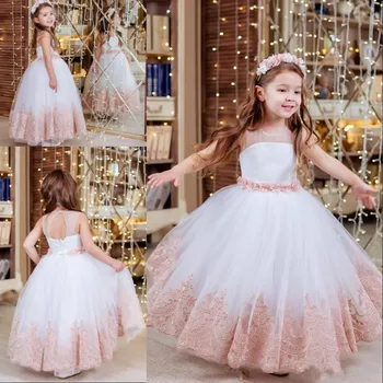 Gorgeous Lovely Princess Dress with Lace Applique Sheer Jewel Neck Lace Up Keyhole Back Customized Flower Girl Dress For Wedding
Gorgeous Lovely Princess Dress with Lace Applique Sheer Jewel Neck Lace Up Keyhole Back Customized Flower Girl Dress For Wedding