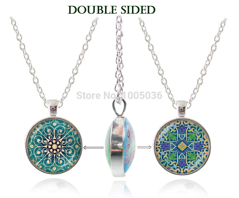 Om necklace flower jewelry double sided mandala pendant Hindu necklace silver chain yoga zen necklace women meditation jewelry
Om necklace flower jewelry double sided mandala pendant Hindu necklace silver chain yoga zen necklace women meditation jewelry