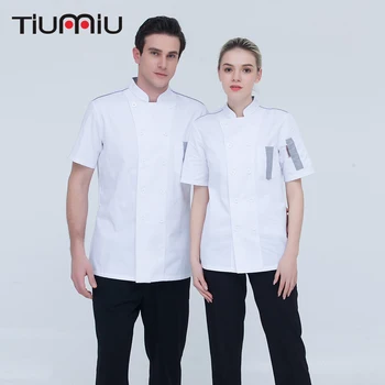 M-3XL White Women Men Short-sleeved Double Breasted Chef Jacket Bakery Sushi Cake Shop Kitchen Catering Restaurant Work Uniforms
M-3XL White Women Men Short-sleeved Double Breasted Chef Jacket Bakery Sushi Cake Shop Kitchen Catering Restaurant Work Uniforms