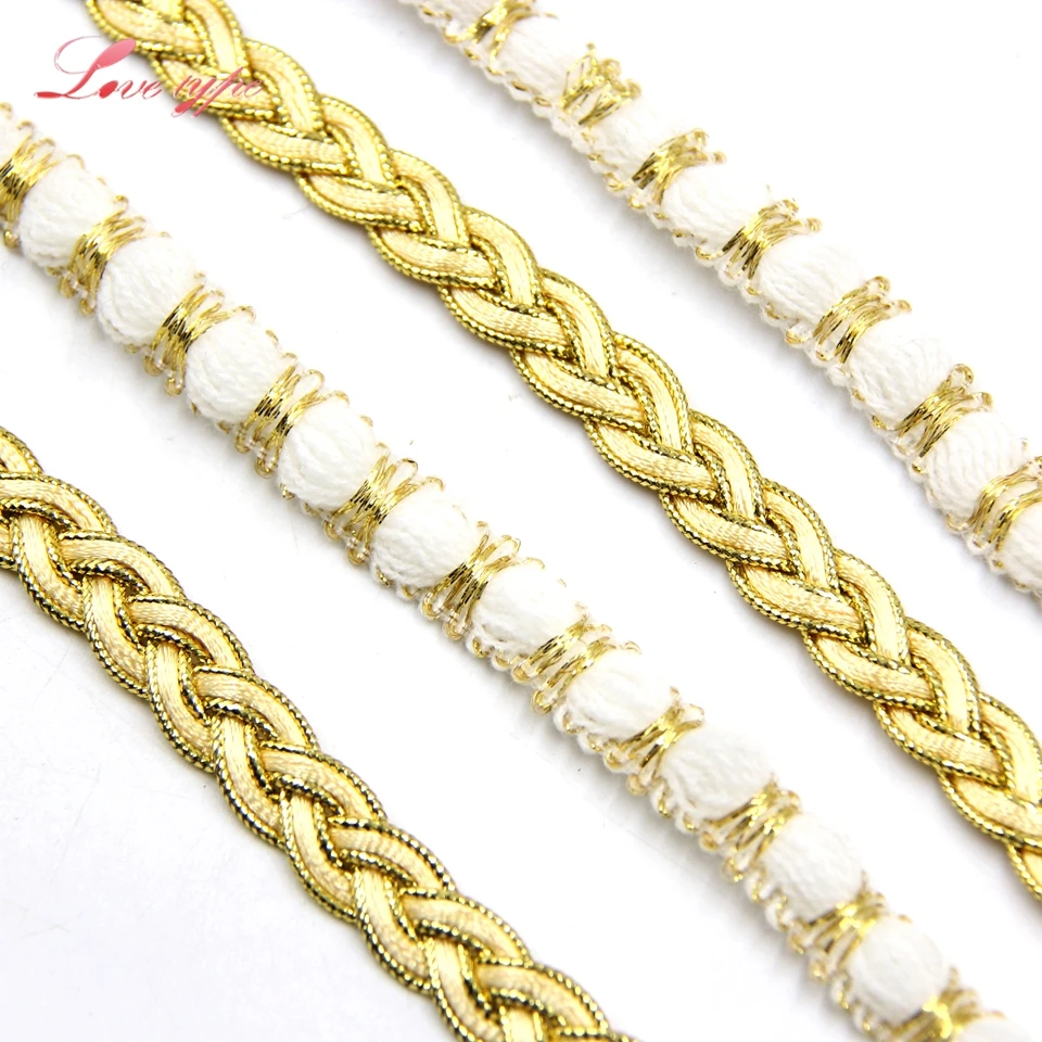 5Yards White&Gold Lace Ribbon Soft Net Lace Trim Fabric Handmade Craft Home Wedding Supplies DIY Decoration Sewing Accessories
5Yards White&Gold Lace Ribbon Soft Net Lace Trim Fabric Handmade Craft Home Wedding Supplies DIY Decoration Sewing Accessories