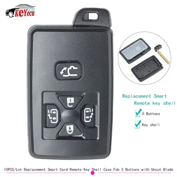 KEYECU 10PCS/Lot Replacement Smart Card Remote Key Shell Case Fob 5 Buttons with Uncut Blade for Toyota- no internal components
KEYECU 10PCS/Lot Replacement Smart Card Remote Key Shell Case Fob 5 Buttons with Uncut Blade for Toyota- no internal components