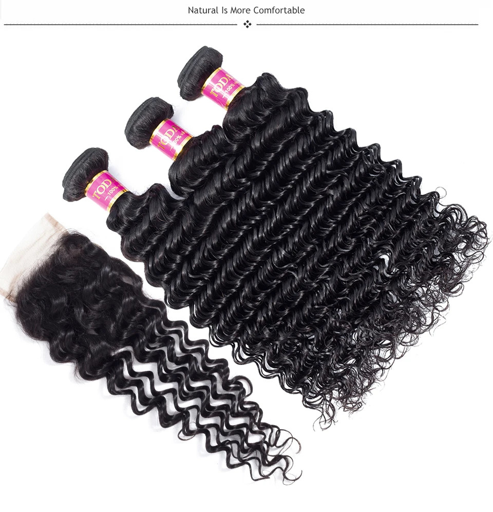 human hair bundles with closure