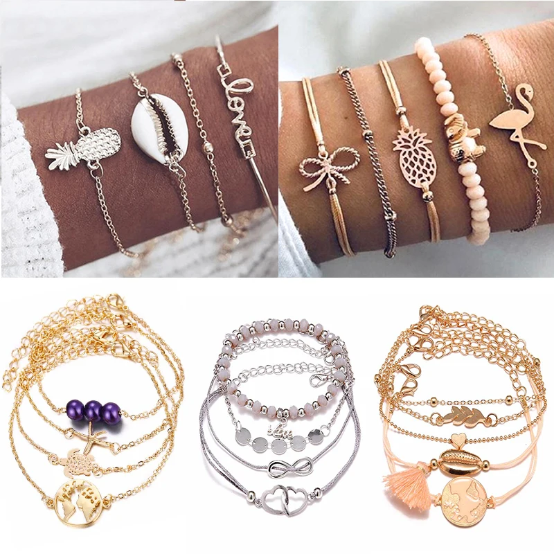 Ananas Tassel Beads Bracelets Adjustable World Map Starfish Sea Turtle Shell Letter Silver 1Set Alloy Golden Fruit Love
Ananas Tassel Beads Bracelets Adjustable World Map Starfish Sea Turtle Shell Letter Silver 1Set Alloy Golden Fruit Love