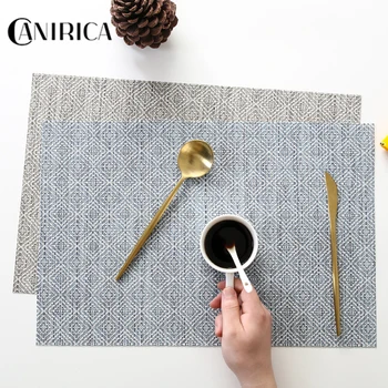 CANIRICA 2/4/6/8pcs Table Mat PVC Placemat Table Accessories Drink Coaster Rectangle Mantel Individual Nordic Table Decoration
CANIRICA 2/4/6/8pcs Table Mat PVC Placemat Table Accessories Drink Coaster Rectangle Mantel Individual Nordic Table Decoration