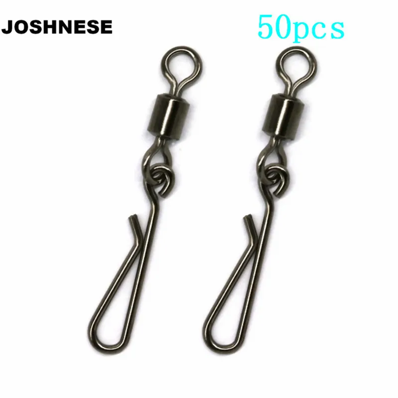 JOSHNESE 50pcs Fishing Swivels Rolling Swivel Interlock Snap Size 8/6/4/2 Hook Lure Connector Terminal Tackle Swivel Fishing
JOSHNESE 50pcs Fishing Swivels Rolling Swivel Interlock Snap Size 8/6/4/2 Hook Lure Connector Terminal Tackle Swivel Fishing