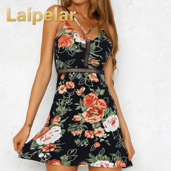 Summer Women Sleeveless Dresses Floral Backless V-neck Sexy Costume Bodycon Casual Party Evening Short Mini Skater Dress
Summer Women Sleeveless Dresses Floral Backless V-neck Sexy Costume Bodycon Casual Party Evening Short Mini Skater Dress
