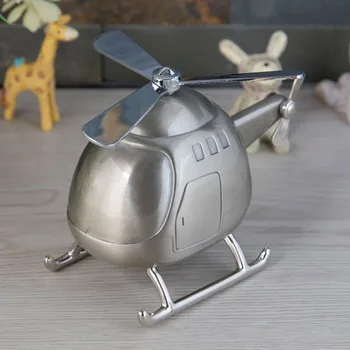 Creative Helicopter Piggy Bank Metal Craft Aircraft Change Jar Home Decoration Decoration Children's Luxury Gifts
Creative Helicopter Piggy Bank Metal Craft Aircraft Change Jar Home Decoration Decoration Children's Luxury Gifts